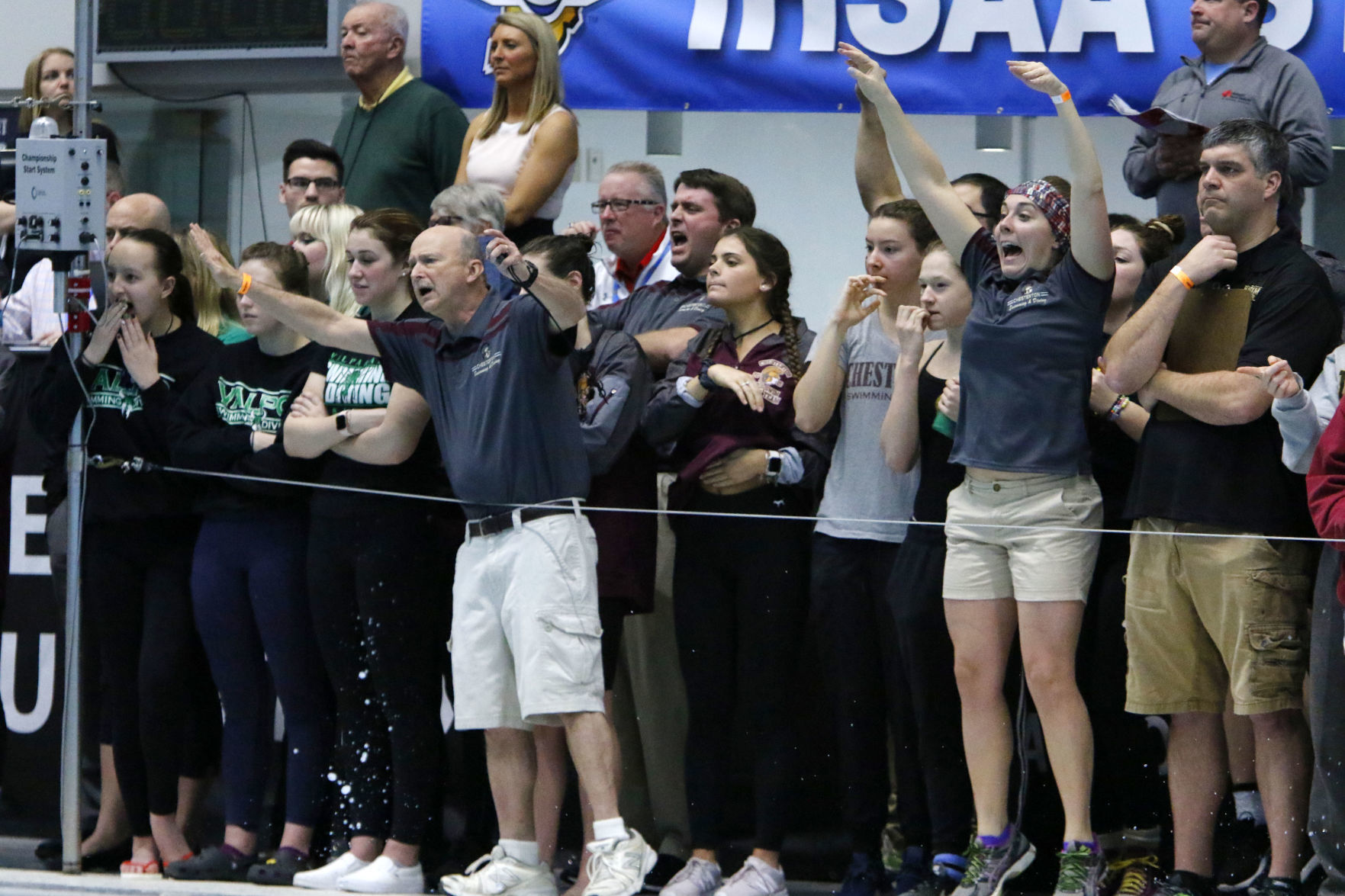Girls state swimming finals in Indianapolis